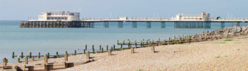 worthing beach with a view of the pier